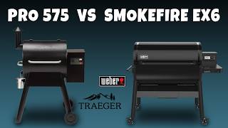 Weber SMOKEFIRE EX6 vs Traeger Pro 575 The WINNER Is [upl. by Anirtak]