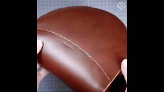 Making a Handmade Leather Shoulder Bag  ASMR [upl. by Bar336]