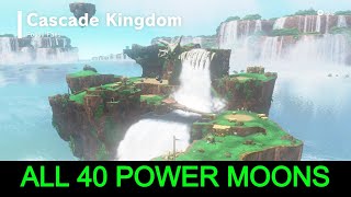 All 40 Cascade Kingdom Power Moons in Super Mario Odyssey [upl. by Norene583]