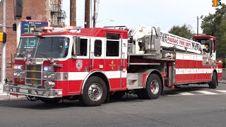 Passaic Fire Department Engine 1 Ladder 1 Engine 4 amp Battalion Chief 93 Responding 93022 [upl. by Ferree]