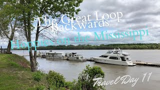 Travel Day 11 Kaskaskia to Hoppies on the Mississippi River Freebird on The Great Loop [upl. by Tratner]