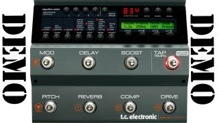 Tc Electronic Nova System  DEMO  modulations effects Delay  Reverb etc [upl. by Aneerb270]