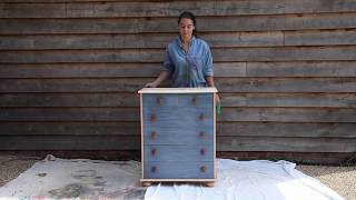 How to transform an old chest of drawers with PlastiKote spray paint [upl. by Adorne]