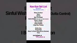 Kon Kan Set List SanSalvador Friday September 13 2024 [upl. by Ki]