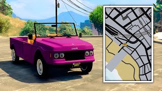 30 Ubicaciones OCULTAS de AUTOS en GTA 5 [upl. by Aihsyla]