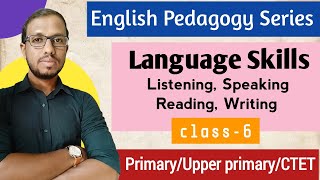 Language Skill  LSRW  Class 6  English Pedagogy [upl. by Sadinoel859]