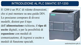 Introduzione al plc Simatic S71200 Siemens [upl. by Ahseka]