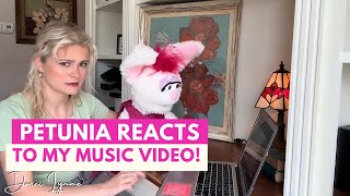 Petunia Reacts to My Music Video  Push My Luck  Darci Lynne [upl. by Llydnek]