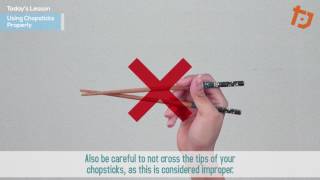 How to Use Chopsticks Properly for RightHanded People [upl. by Kenwrick296]