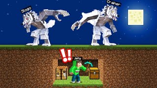 WEREWOLVES vs Speedrunner in MINECRAFT Speedrunner vs Hunters [upl. by Annoyed265]