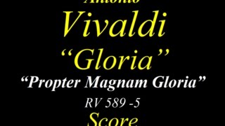 Vivaldi  Gloria  RV589  5 Propter Magnam Gloria  Score [upl. by Hcire937]