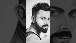 Virat kohli portrait👑🤍viratkohli portrait viralshorts trendingshorts [upl. by Anig469]