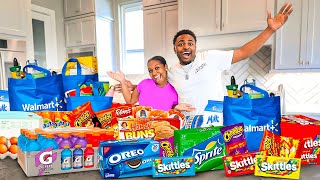 WE WENT GROCERY SHOPPING FOR OUR NEW HOUSE  FRIDGE amp PANTRY ORGANIZATION [upl. by Malia137]