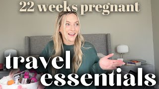 Pregnancy Travel Essentials  22 Weeks Pregnant  Maternity Outfits  Pregnancy After Infertility [upl. by Melonie178]