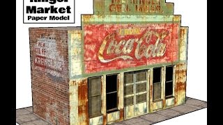 The Old Ringer Market  2D To 3D Using Sketchup  Extended Version [upl. by Ralyt686]