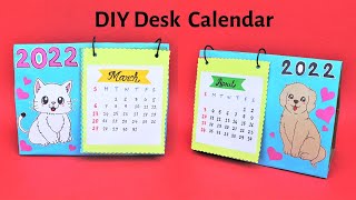 How to make New Year 2022 Desk CalendarBest out of WasteDIY Desk Calendar [upl. by Kendyl]