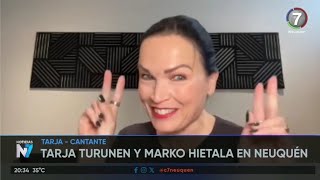 Tarja Turunen y Marko Hietala en Neuquén  cultura canal7 [upl. by Esidnak]