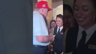 Donald Trump Gives a Generous Tip to Hotel Employee After Winning 💵 donaldtrump tips trump [upl. by Lerret]