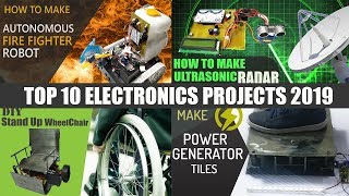 Top 10 Latest DIY Electronics Projects For Students [upl. by Nnylirej]