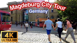 Magdeburg Germany  4K Virtual Walking Tour around the City  Travel Guide [upl. by Eiresed119]