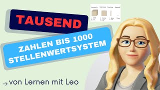 Zahlen bis 1000 darstellen legen und in die Stellenwerttafel übertragen  Lernen mit Leo  Klasse 3 [upl. by Eletnahs661]