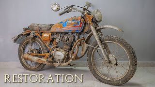 Restoration Abandoned Honda Motorcycle  Full Video [upl. by Assiram]