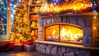 Beautiful Christmas Music With Fireplace🎄 Christmas Sleep Music Fireplace 🔥 Cozy Christmas Fireplace [upl. by Rases]