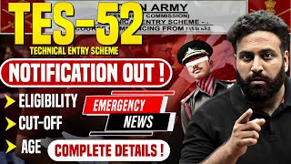 Indian Army 102 TES 52 Notification Out 2024😱 Technical Entry Scheme Eligibility Learn With Sumit [upl. by Ara369]