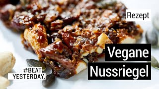 Rezept Vegane Nussriegel für deine Wanderung  BeatYesterday [upl. by Liatris]