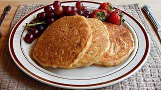 Healthy Whole Wheat Pancakes Recipe No Eggs  No Dairy  The Sweetest Journey [upl. by Coop]