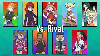 Pokémon Music  All Rival Battle Themes from the Core Series [upl. by Akina486]