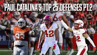 Paul Catalina’s Top 25 Defenses Pt2  Miami Ohio  Texas  Virginia Tech  Miami  Iowa State [upl. by Drapehs]