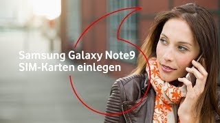 Samsung Galaxy Note9  SIMKarten einlegen  mobilfunkhilfe [upl. by Siramaj]