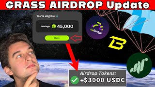 Grass AIRDROP On SOLANA  6 IMPORTANT Airdrop Updates [upl. by Marquez]