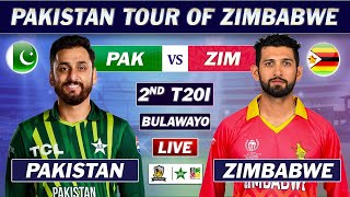 PAKISTAN vs ZIMBABWE 2nd T2O Match LIVE COMMENTARY  PAK vs ZIM T20 MATCH LIVE  ZIM BAT [upl. by Inaliak]