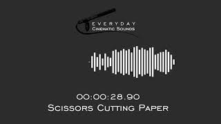 Scissors Cutting Paper  HQ Sound Effect [upl. by Blithe476]