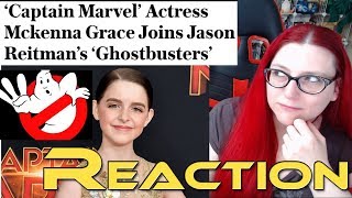 Captain Marvel Actress Mckenna Grace Joins Ghostbusters 3 Cast [upl. by Ahsuatal894]