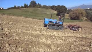 LANDINI 6500 da Montagna a cingoli estirpatura del terreno [upl. by Curhan]