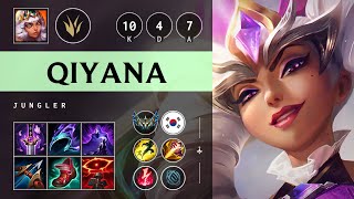 Qiyana Jungle vs Taliyah Unstoppable  KR Challenger Patch 1417 [upl. by Neerom]