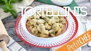 Tortellinis caseros con parmesano jamón y albahaca  Petitchef [upl. by Nilats56]