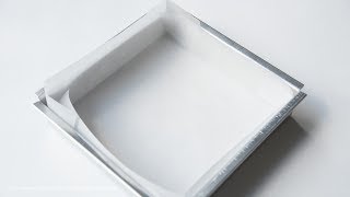 How to Line a Square Baking Pan with Parchment Paper [upl. by Nilloc]