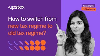 How to switch from the new tax regime to the old one  New tax regime  Old tax regime Tax filing [upl. by Koorb]