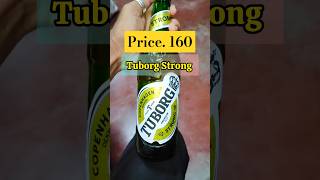 Tuborg Strong Beer 🍾🥃 alcohol beer roadmosti [upl. by Gnov784]