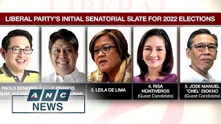 Liberal Party reveals initial senatorial slate  ANC [upl. by Krm]