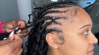 VIRAL SUMMER BRAIDS  Diagonal Parting Tutorial  ft YWigs [upl. by Keil]