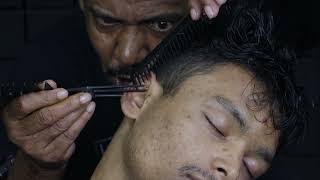 Scalp Scratching amp Comb Massage by Asim Barber  Head Massage amp Neck Cracking  Spine Cracking ASMR [upl. by Afira]