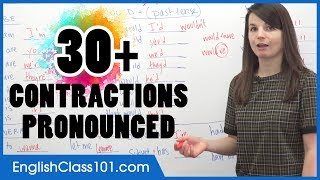 How to Pronounce Contractions in American English [upl. by Tnarb395]