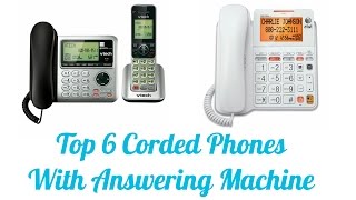 Best Corded Phones With Answering Machine [upl. by Jarrid473]