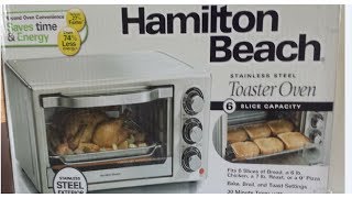 Hamilton Beach Toaster Oven Broil and Bake Model 31511 [upl. by Spooner646]