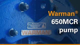 Animation Warman® 650MCR centrifugal slurry pump features and benefits [upl. by Janetta]